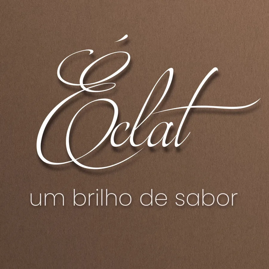 Handwritten signature embossed in light tone on a brown background