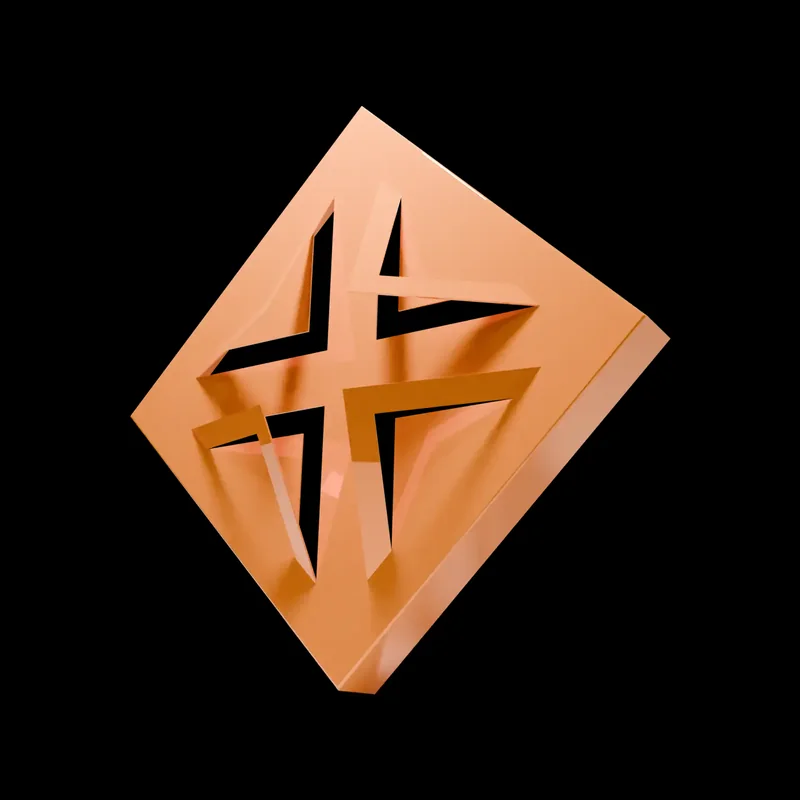 Perforated ACM panel in orange, on a black background